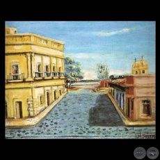 ASUNCIÓN, CALLE INDEPENDENCIA NACIONAL, 1968 - Obra de IGNACIO NÚÑEZ SOLER